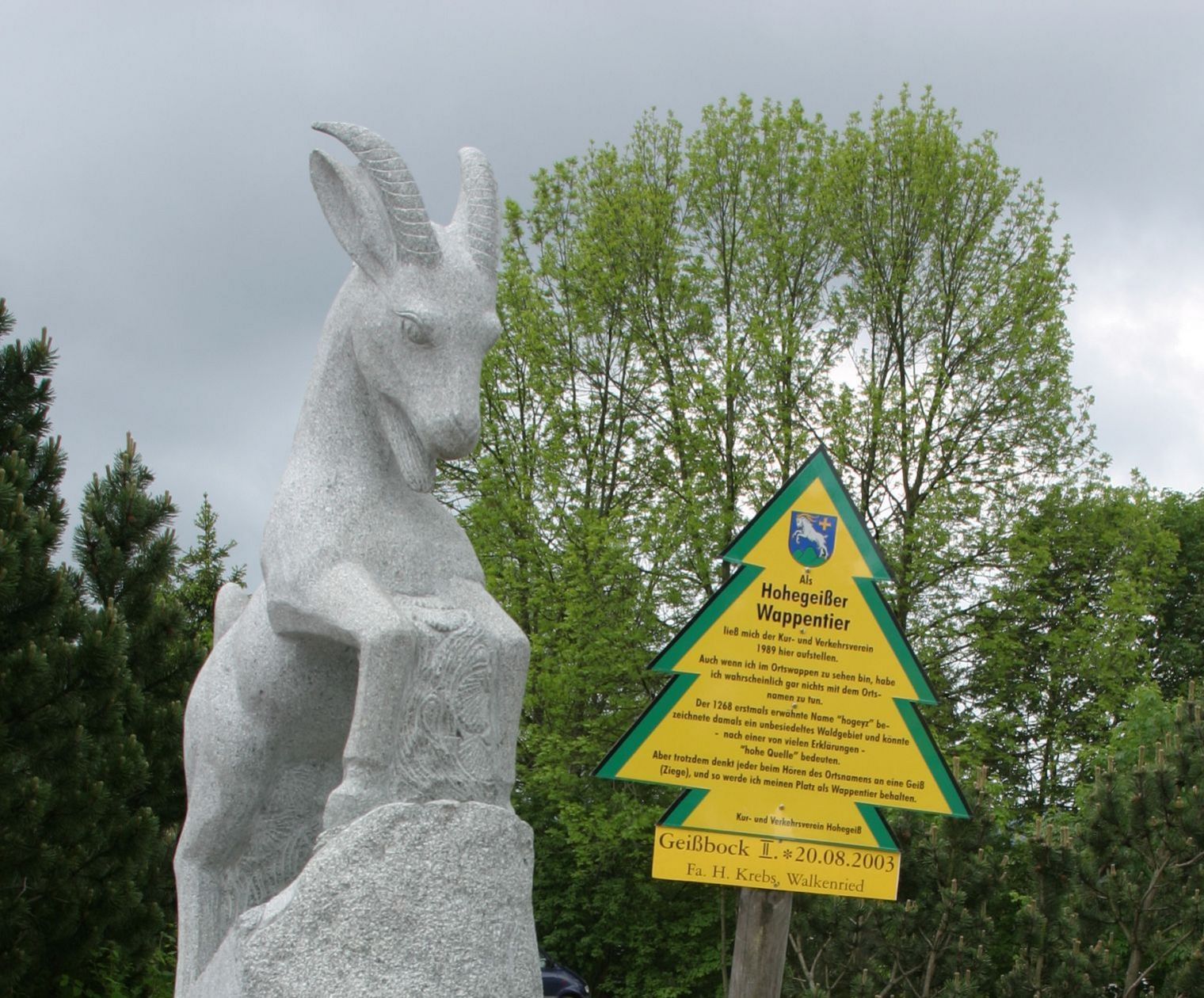 Geißbock Hohegeiß Zusehen ist der Geißbock von Hohegeiß.